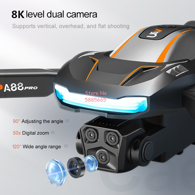 8K Aerial Photography Optical  - Rc Helicopter Case recension och pris