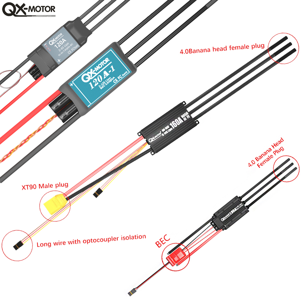 QX-MOTOR Brushless ESC series  - Rc Helicopter Battery recension och pris