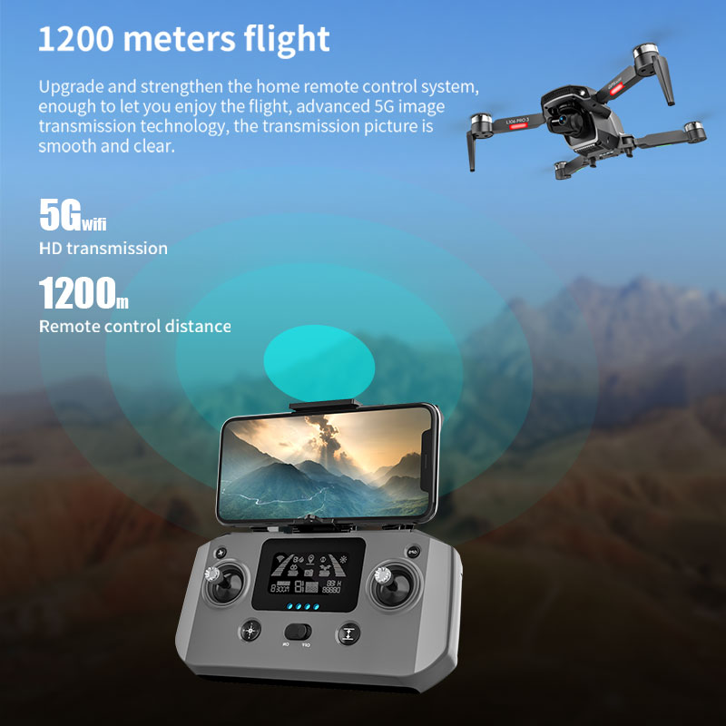 L106 Pro 3 Drone 5G WIFI FPV F - Rc Helicopter Charger recension och pris